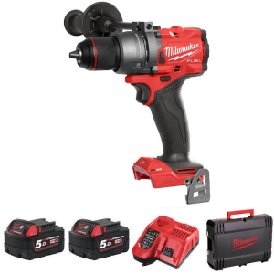 Milwaukee M18 Combi Drill Kit 2X 5Ah & Charger M18Fpd3-502