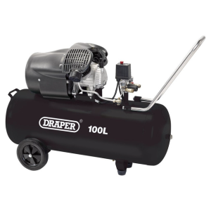 Draper 230V V-Twin 100Ltr Compressor 65396